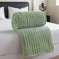 VelvetNest | Luxe Zachte Dikke Jacquard Velours Deken