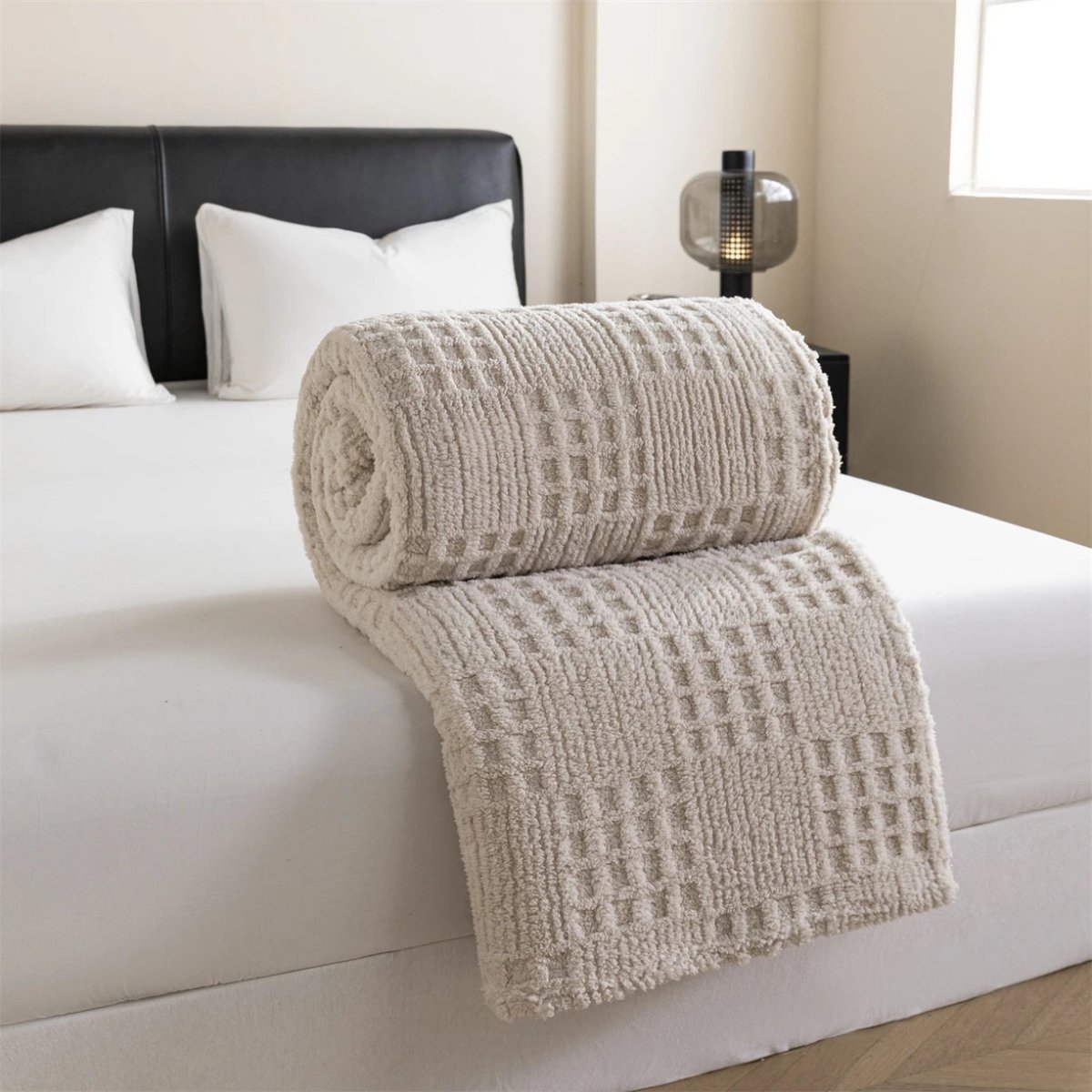 VelvetNest | Luxe Zachte Dikke Jacquard Velours Deken