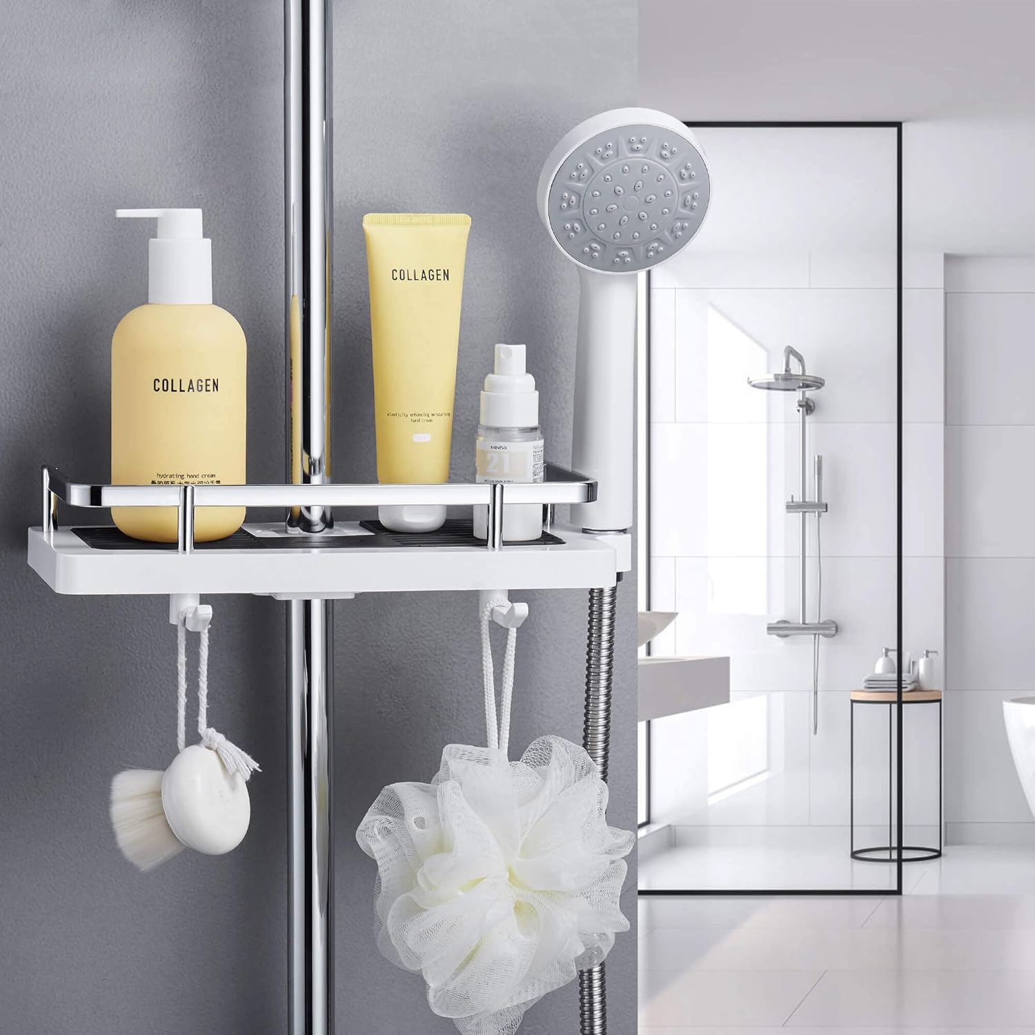 Verstelbaar | Boorvrij | Roestvrij Staal | ShowerFlex