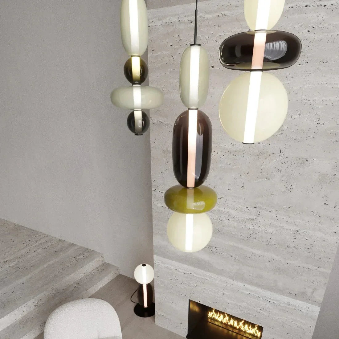 Vesa Nordic Gekonfijte Glas Hanglamp