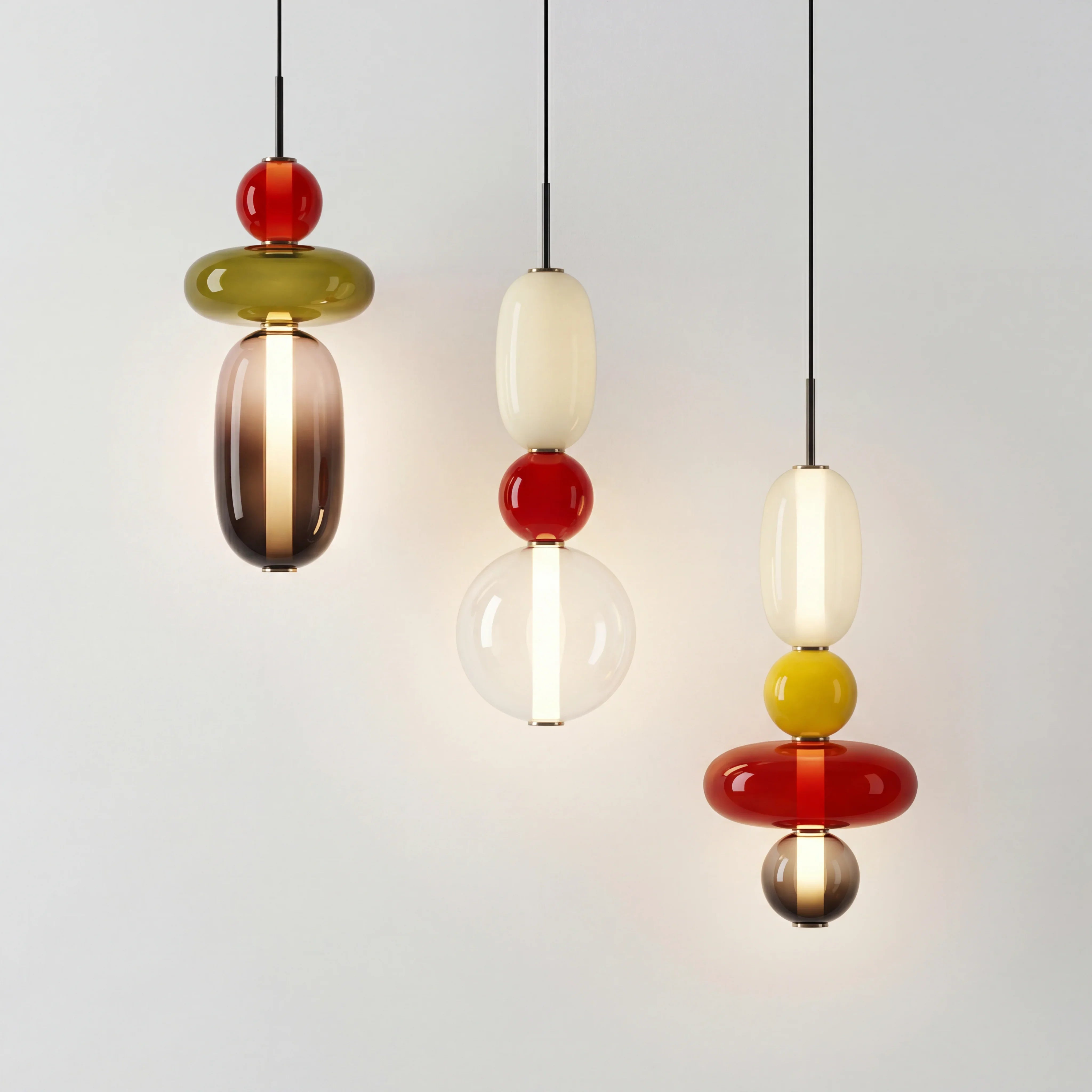 Vesa Nordic Gekonfijte Glas Hanglamp