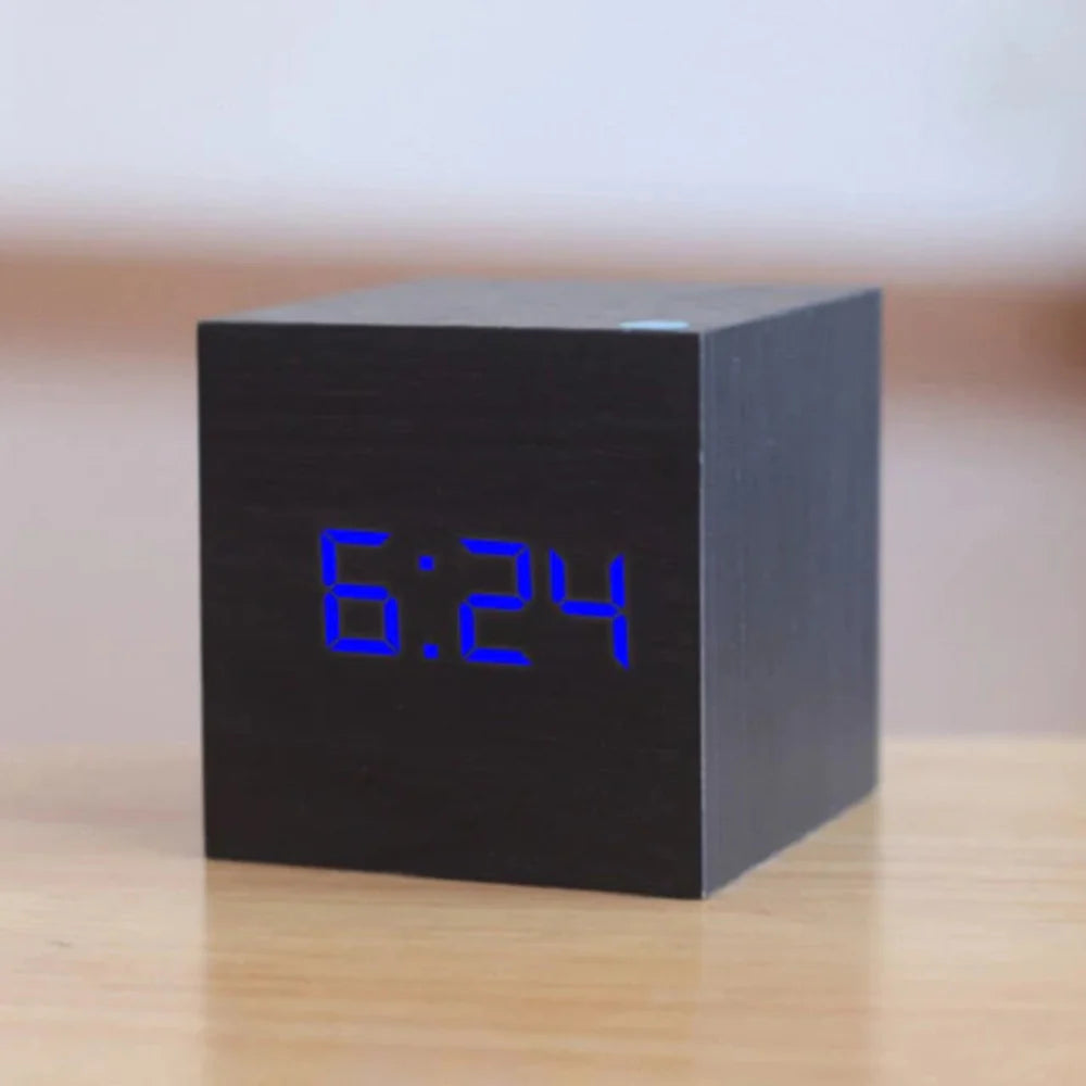 Compacte Mini LED Digitale Wecker - Instelbare Helderheid en Nachtmodus