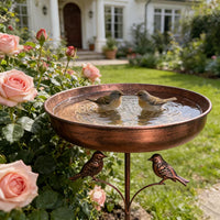 Vogelbad | Met Standaard | Robuuste Metalen Kom | BirdHaven