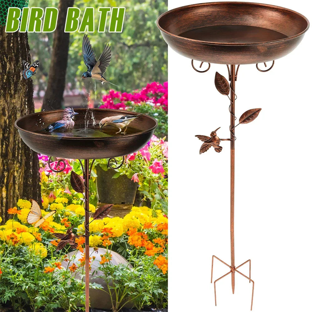 Vogelbad | Met Standaard | Robuuste Metalen Kom | BirdHaven
