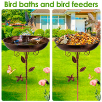 Vogelbad | Met Standaard | Robuuste Metalen Kom | BirdHaven