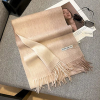 Merivelle Wol Sjaal Dames – Elegante Winter Sjaal van 100% Wol met Schaakbordpatroon