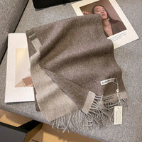 Merivelle Wol Sjaal Dames – Elegante Winter Sjaal van 100% Wol met Schaakbordpatroon