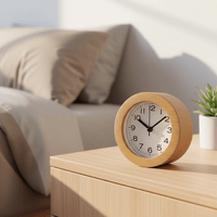 QUIETWOOD – Geluidsloze houten wekker voor gezellige slaapkamers