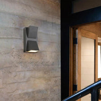 Vexto Moderne Zwarte Metalen LED Buiten Wandlamp