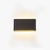 Bastro Moderne Rechthoekige Waterdichte Buitenwandlamp, Zwart/Wit