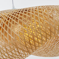 Rinwa Hanglamp Nuage Bohème. Bamboe. Hout. Woonkamer