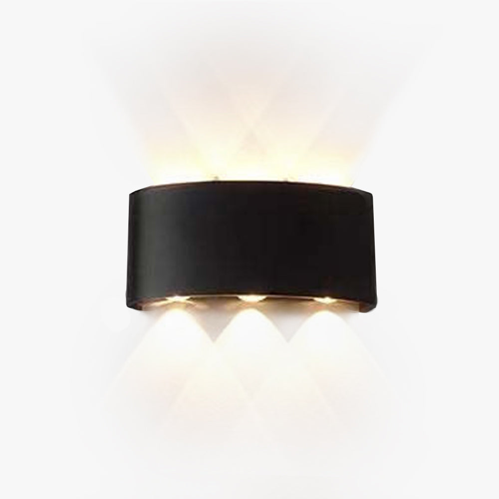 Tronix Moderne Rechthoekige Wandlamp Zwart/Wit. Gang