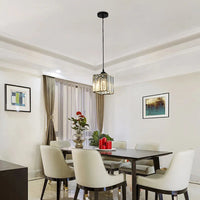 Vina Hanglamp Rond/Vierkant Nordisch. Metaal/Glas. Zwart/Goud. Woonkamer/Bar