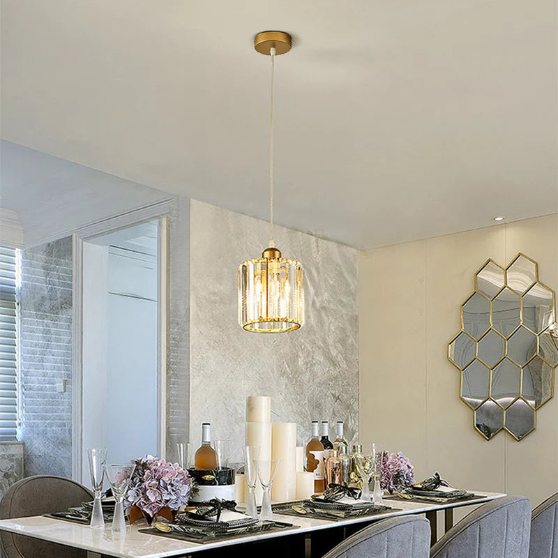 Vina Hanglamp Rond/Vierkant Nordisch. Metaal/Glas. Zwart/Goud. Woonkamer/Bar