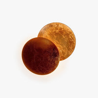 Wylla Ronde Wandlamp Scandinavisch. Metaal. Rood/Goud/Bronze. Woonkamer
