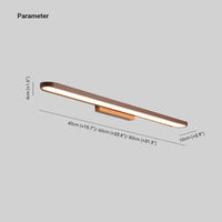 Arisha Moderne Wandlamp Linear, Koffie, Slaapkamer/Badkamer, Metaal