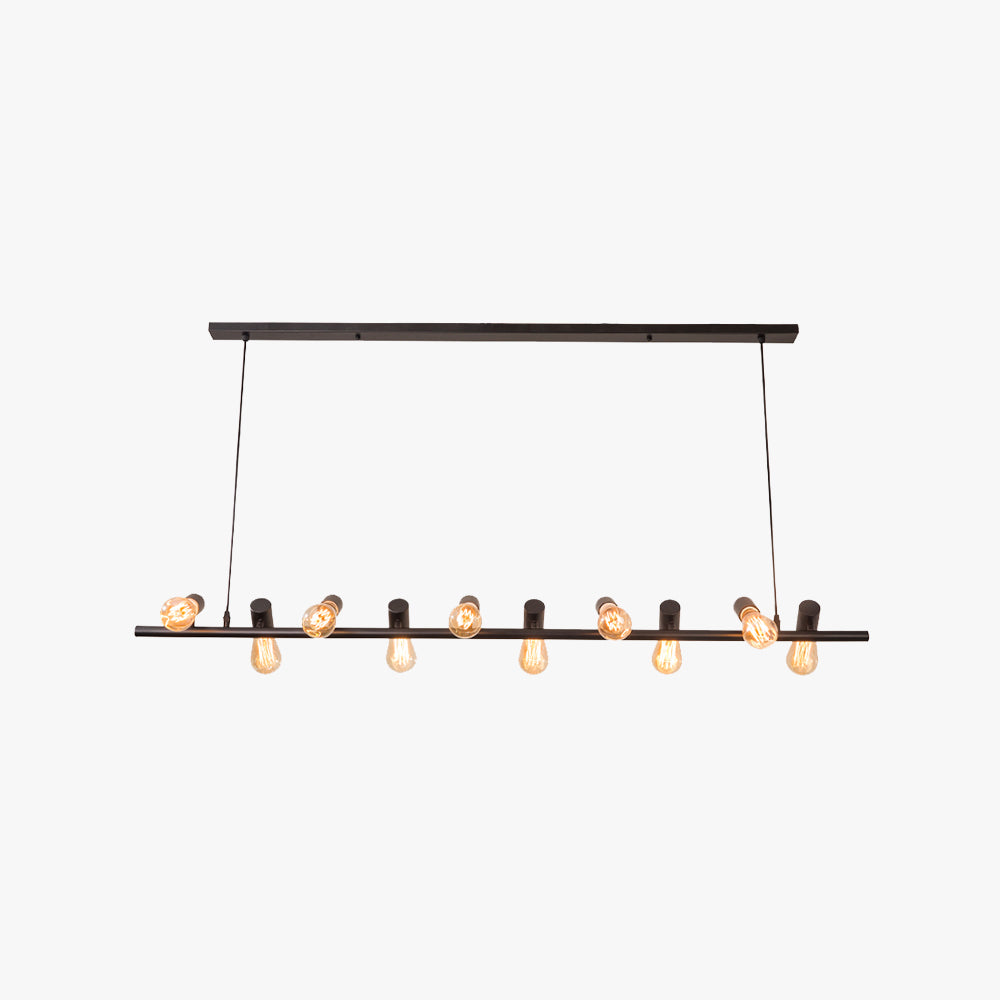 Epoch Vintage LED Kroonluchter Zwart Metaal Eetkamer/Woonkamer/Bar
