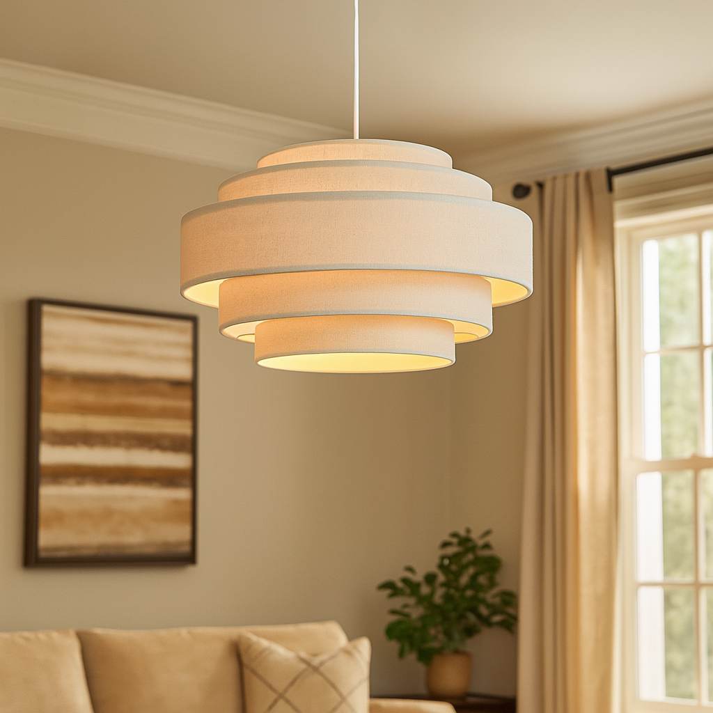 Wabi-Sabi Laagjes Stoffen Hanglamp