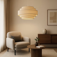 Wabi-Sabi Laagjes Stoffen Hanglamp