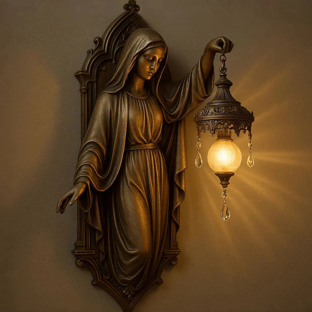 Wandlamp – Handgemaakt ontwerp, Warm LED-licht & Draadloze montage