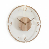 NORDIC CLOCK – Geluidsloze wandklok van hout in minimalistisch design