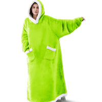 WarmWrap-hoodiedeken – Pluche flanellen trui in oversized model met zak