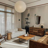 Lustra Hanglamp van Papier voor de Woonkamer