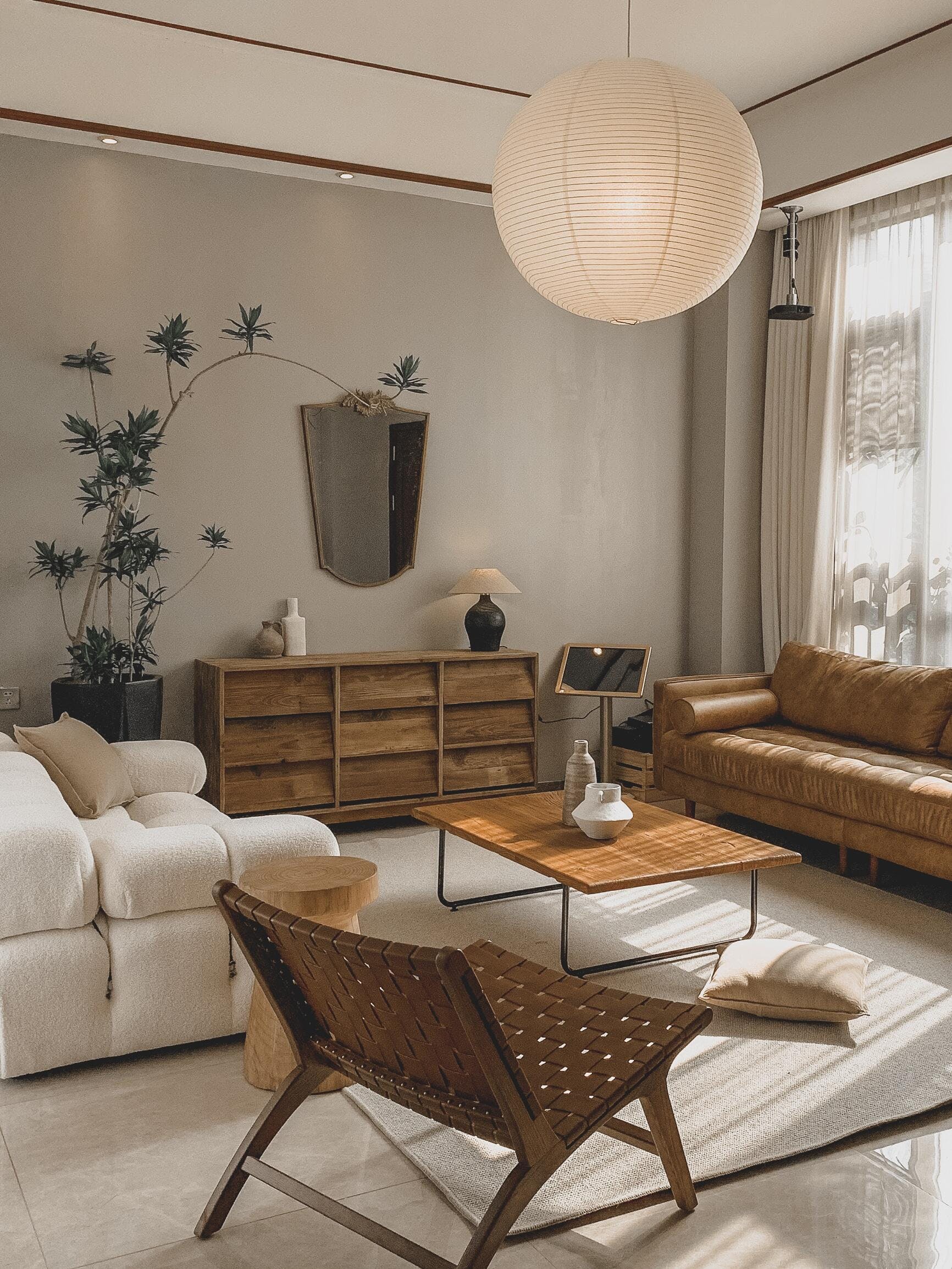 Lustra Hanglamp van Papier voor de Woonkamer