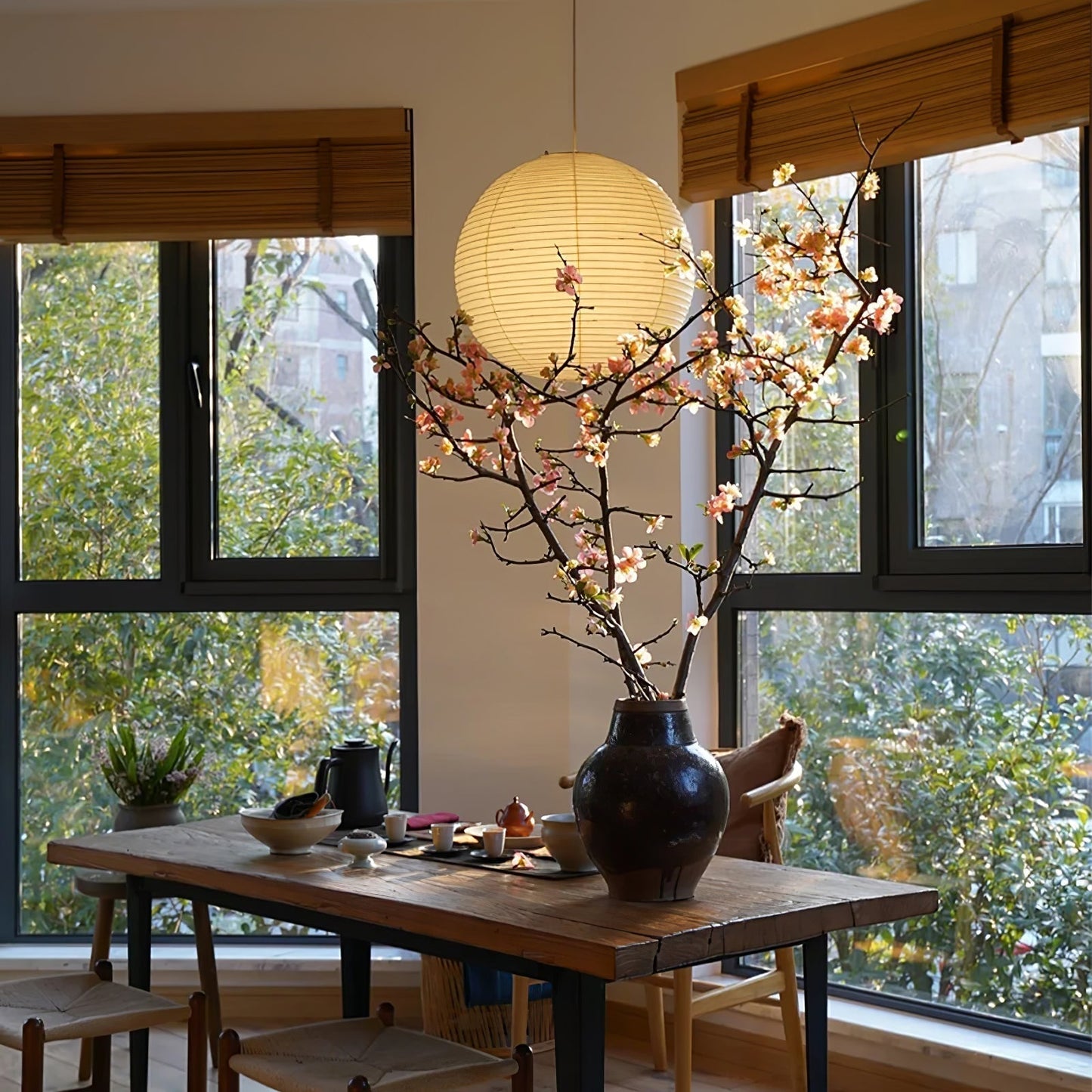 Lustra Hanglamp van Papier voor de Woonkamer