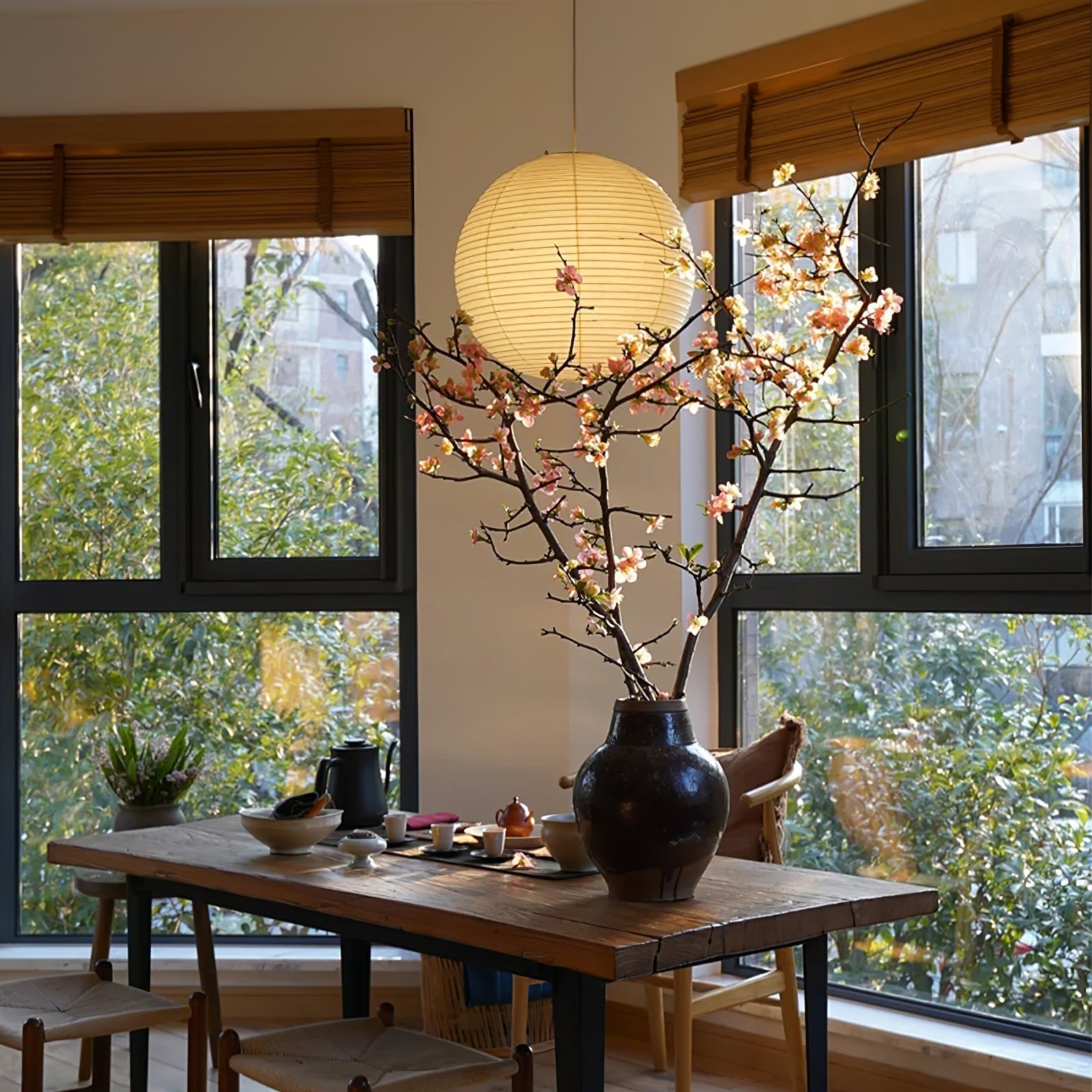 Lustra Hanglamp van Papier voor de Woonkamer