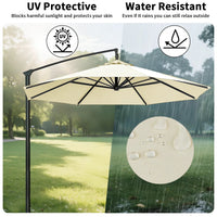 Parasoldoek – Waterafstotend, Met Ventilatieopening & Voor 6 of 8 Spaken
