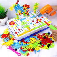 Creatieve bouwdoos met speelgoedboormachine - BuildyDrill