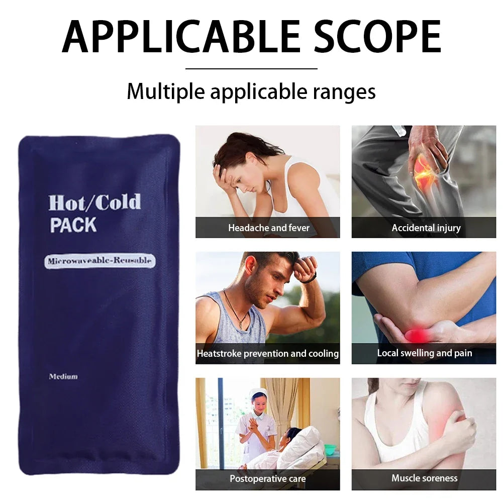 Herbruikbare Warmte-/Koude-IJszak – Flexibele Gelcompress voor Warmte- & Koude Therapie bij Pijn en Blessures