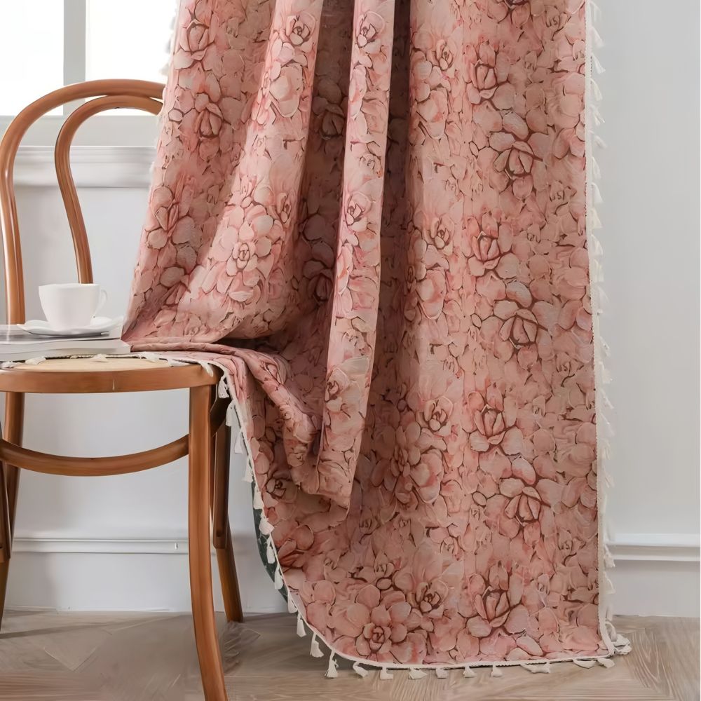 Wildflower Weave Tassel Gordijn
