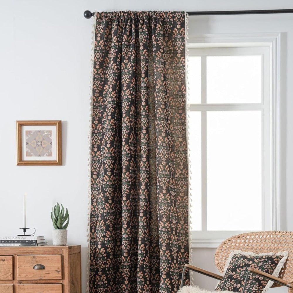 Wildflower Weave Tassel Gordijn