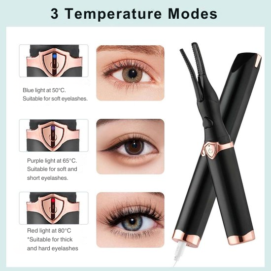 Wimperkruller | Elektrische Wimperkruller | 3 Temperatuurinstellingen | Curluxe