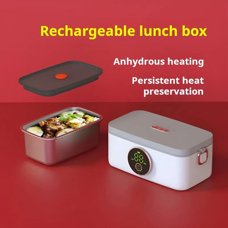 HEATMATE – Draadloze Lunchbox met Accu-Verwarmfunctie
