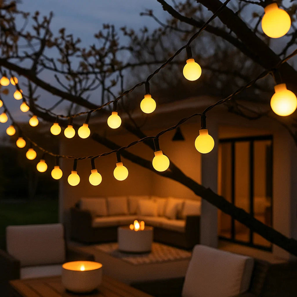 Zonne-energie LED Tuinlampen Waterdicht – Buitenverlichting voor Terras en Tuin, 10m met Automatische Sensor