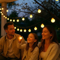 Zonne-energie LED Tuinlampen Waterdicht – Buitenverlichting voor Terras en Tuin, 10m met Automatische Sensor