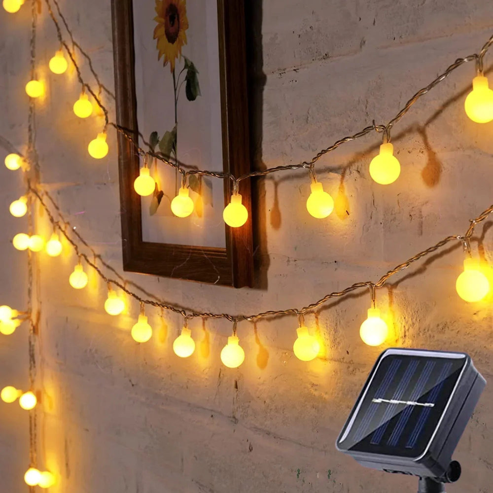 Zonne-energie LED Tuinlampen Waterdicht – Buitenverlichting voor Terras en Tuin, 10m met Automatische Sensor