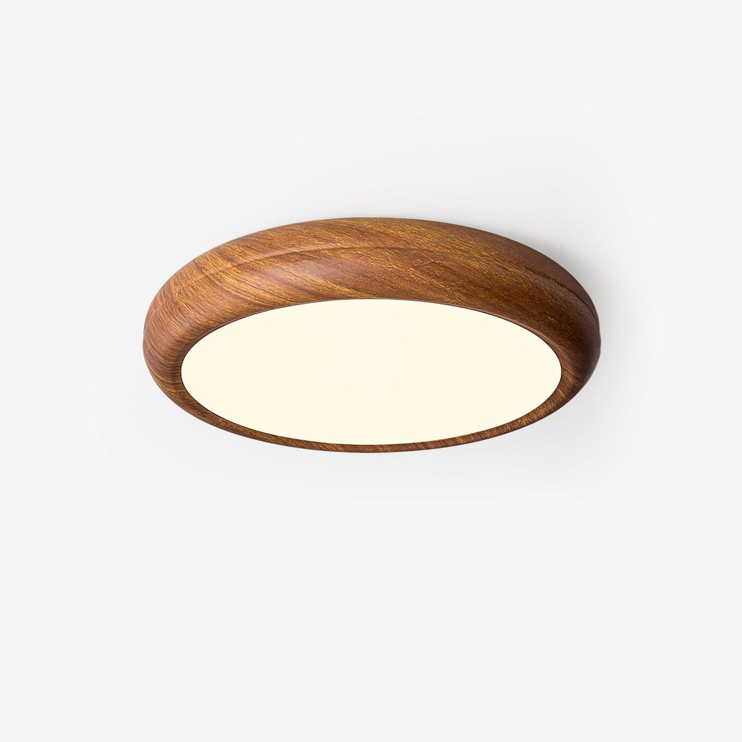 Houten Ronde Plafondlamp