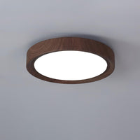Houten Ronde Plafondlamp