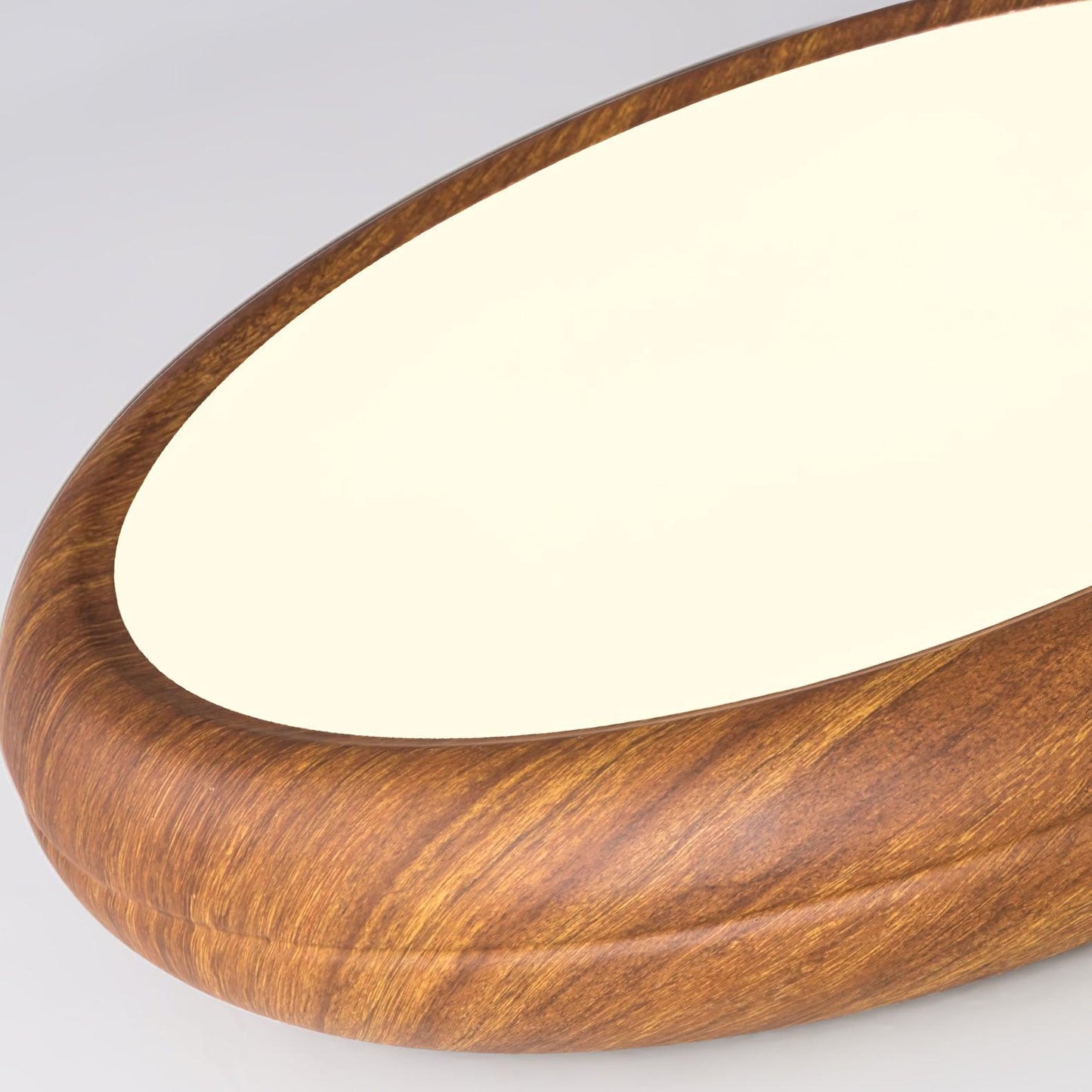 Houten Ronde Plafondlamp