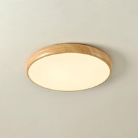 Houten Ronde Plafondlamp