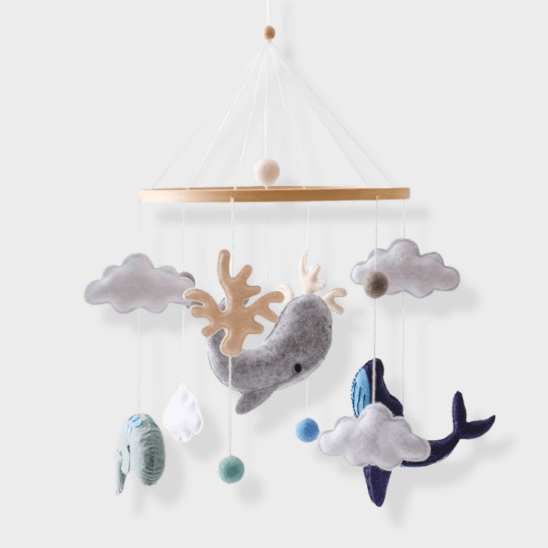 Mobiel voor Kinderen van Hout – Natuurlijke Mobiel voor Wiegen voor een Ontspannende Slaap en Decoratie van de Kinderkamer