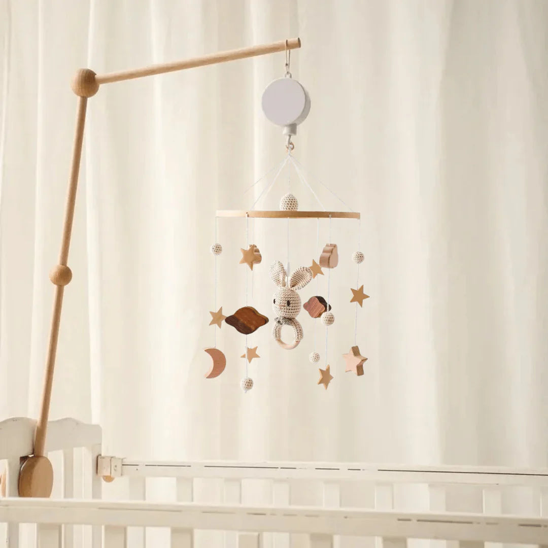 Mobiel voor Kinderen van Hout – Natuurlijke Mobiel voor Wiegen voor een Ontspannende Slaap en Decoratie van de Kinderkamer