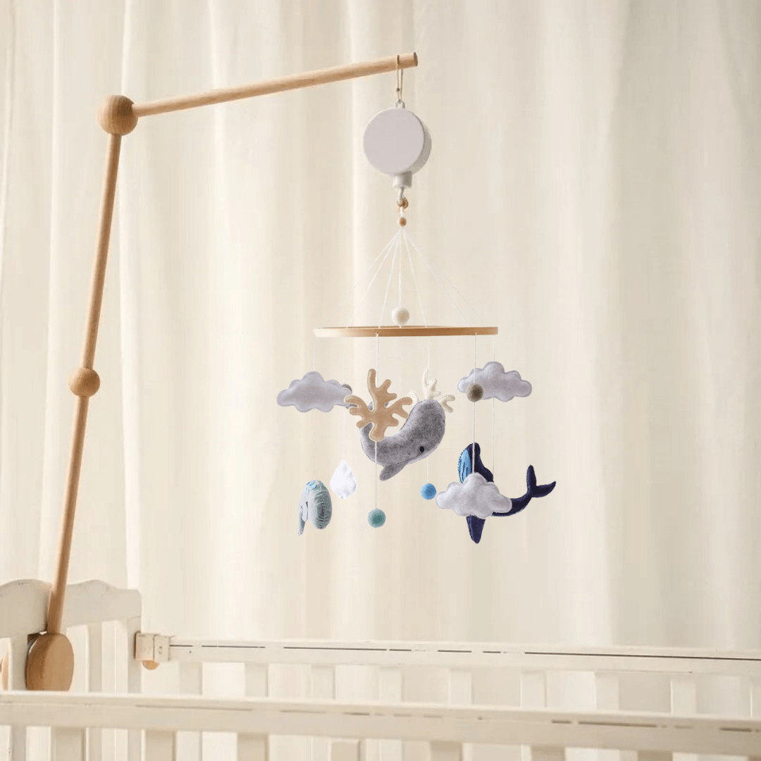 Mobiel voor Kinderen van Hout – Natuurlijke Mobiel voor Wiegen voor een Ontspannende Slaap en Decoratie van de Kinderkamer