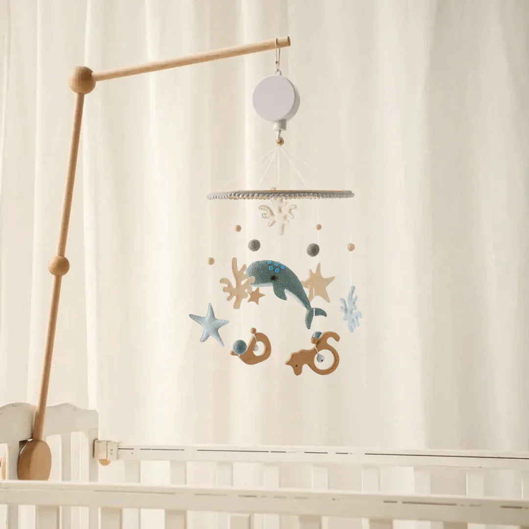 Mobiel voor Kinderen van Hout – Natuurlijke Mobiel voor Wiegen voor een Ontspannende Slaap en Decoratie van de Kinderkamer