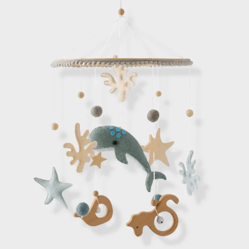 Mobiel voor Kinderen van Hout – Natuurlijke Mobiel voor Wiegen voor een Ontspannende Slaap en Decoratie van de Kinderkamer