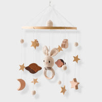 Mobiel voor Kinderen van Hout – Natuurlijke Mobiel voor Wiegen voor een Ontspannende Slaap en Decoratie van de Kinderkamer